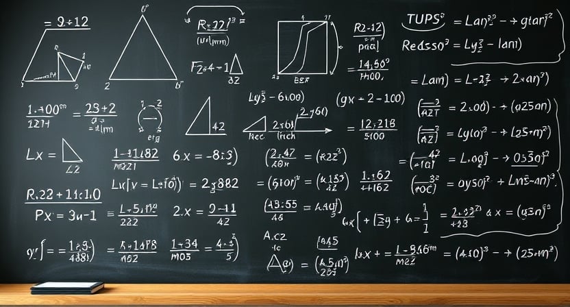 Image of a Llibra ASVAB board full of arithmetic information