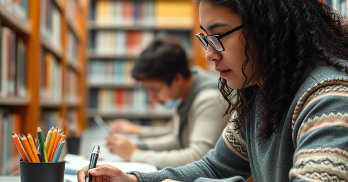 Llibra Student studying for the ASVAB