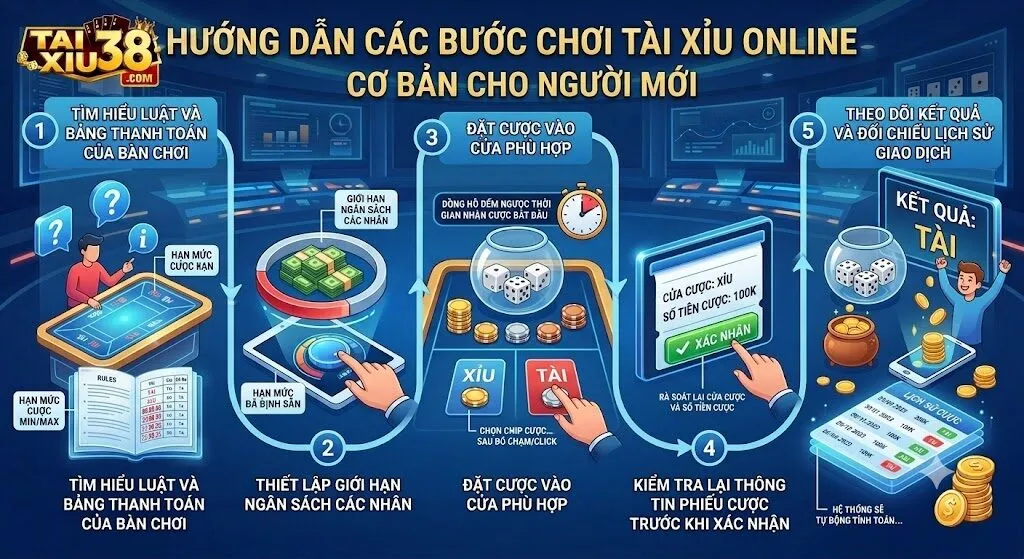 Hướng dẫn chơi tài xỉu online