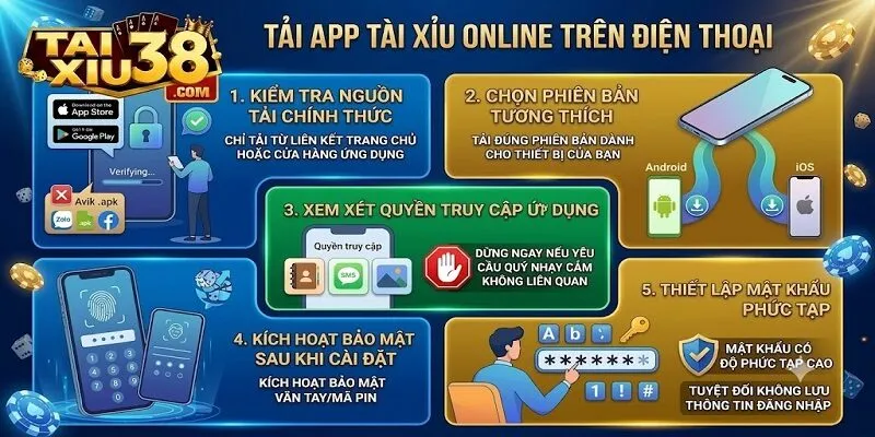 Hướng dẫn tải app tài xỉu online an toàn