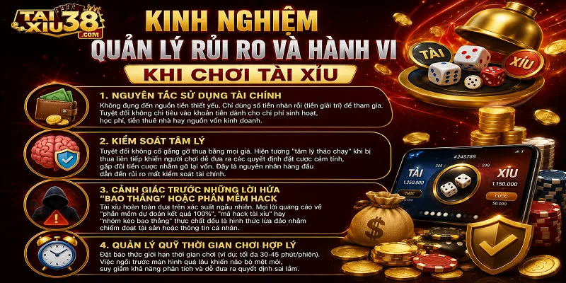 Kinh nghiệm từ cao thủ tài xỉu online